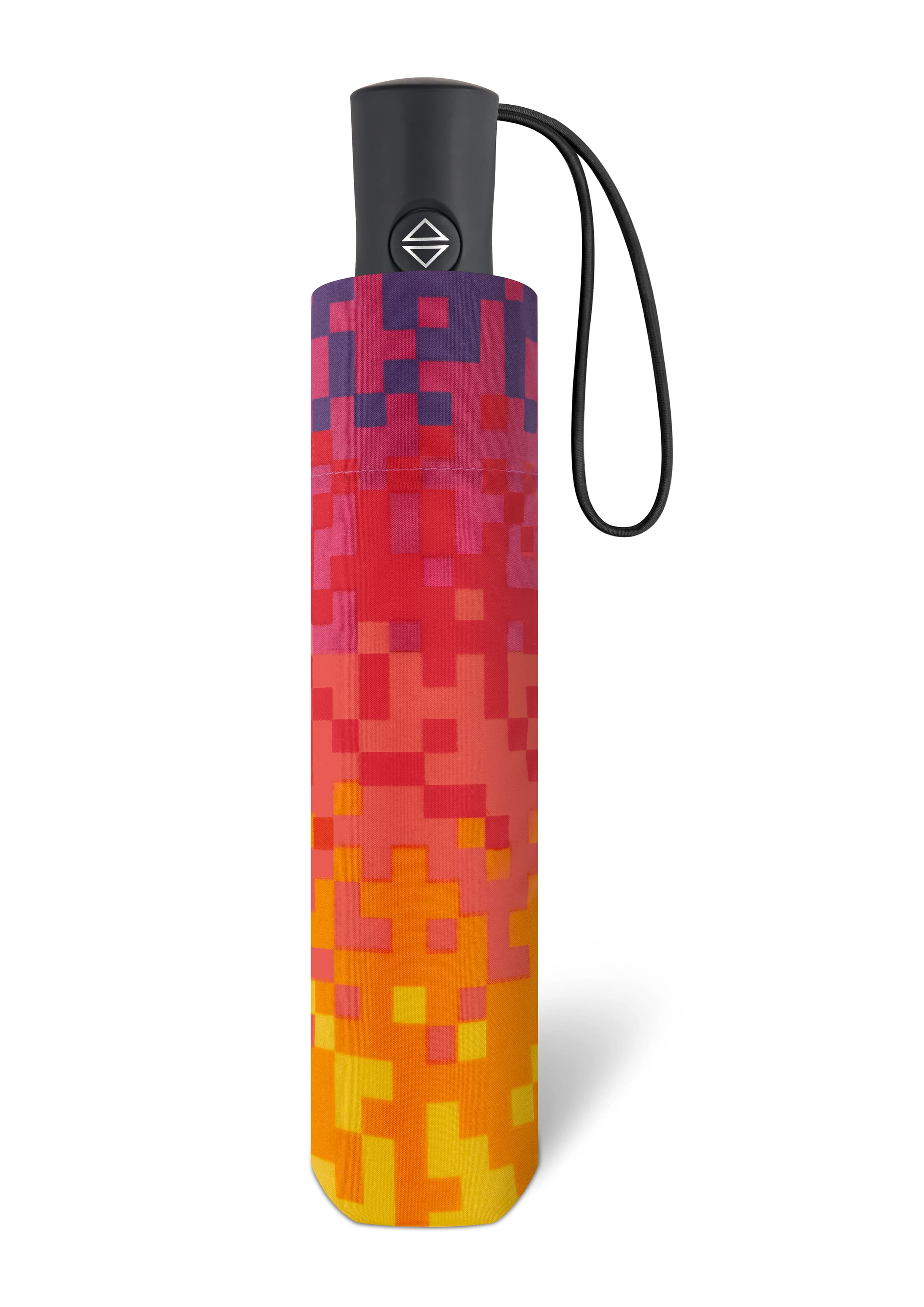 Produktbild happy rain Taschenschirm Essentials Up & Down Pixel Rainbow 4 von 4