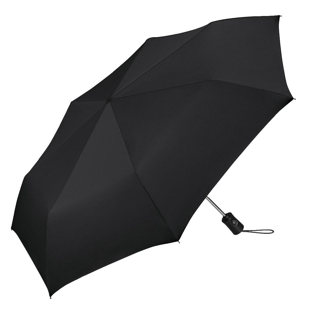 happy rain Taschenschirm mit Auf&Zu-Automatik Regenschirm schwarz