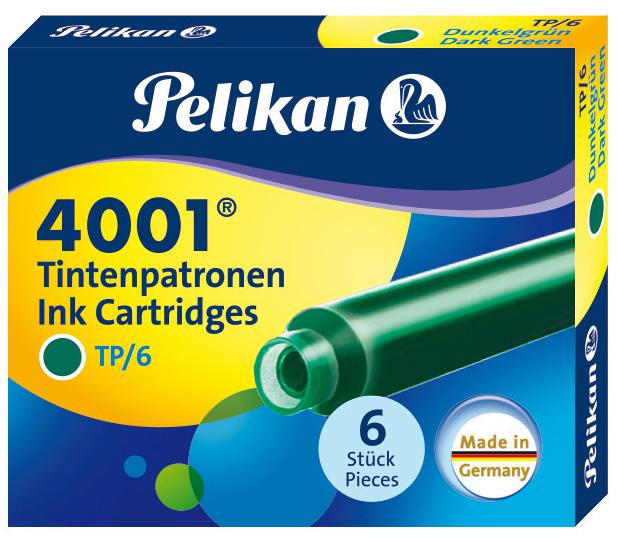 Pelikan Tintenpatrone 4001® grün 6 Stück
