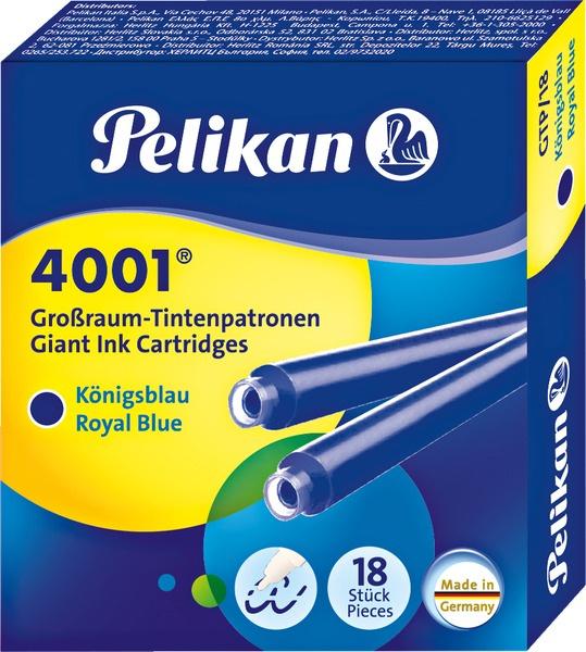 Pelikan Großraumpatrone königsblau 18er-Pack