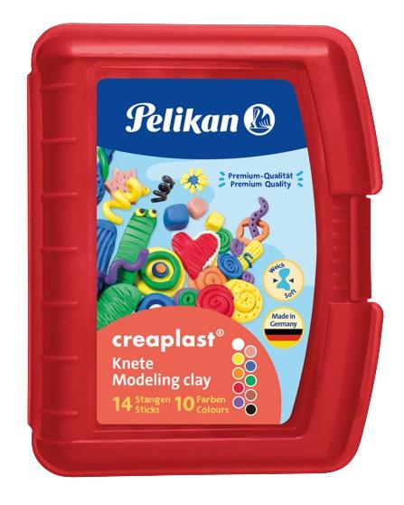 Pelikan Kinderknete Creaplast® 10 Farben im roten Etui