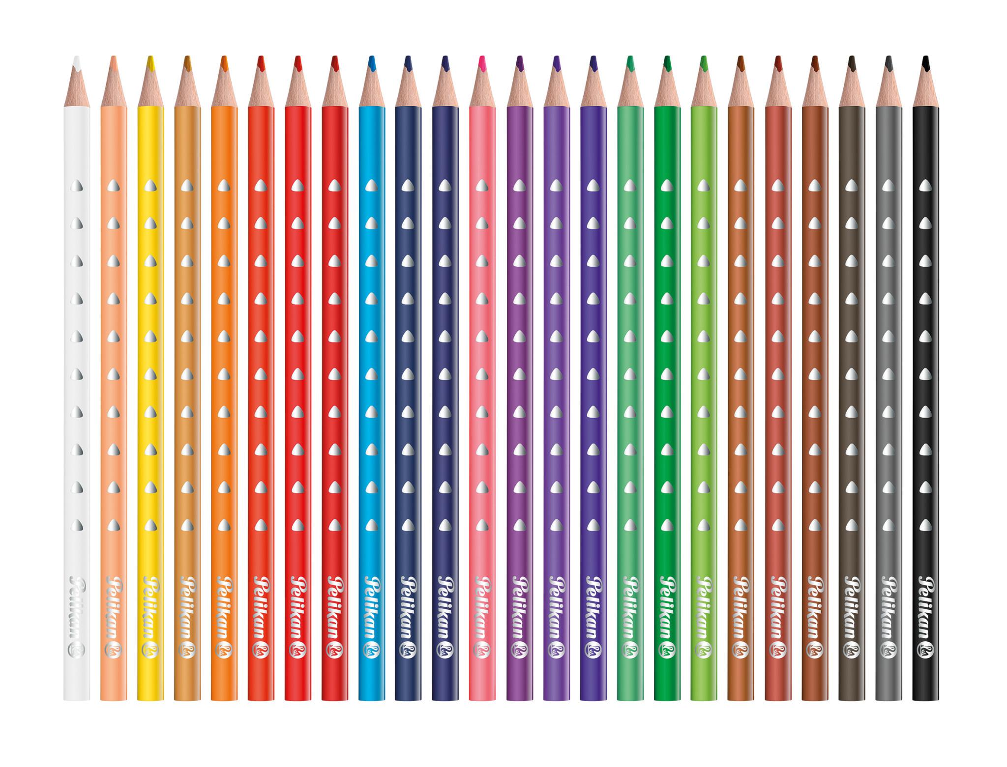 Produktbild Pelikan Buntstifte Silverino 24er Etui dreieckig dünn 2 von 2