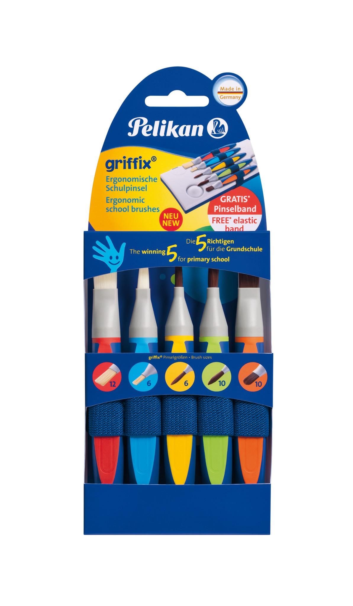 Pelikan Grundschul-Pinsel-Set griffix Synthetik