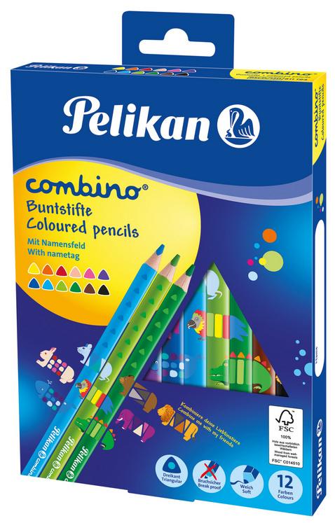 Pelikan Buntstifte Combino dick und dreieckig 12er Karton
