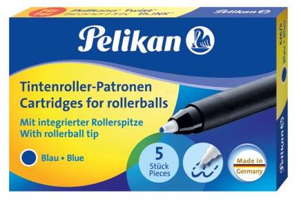 Pelikan Tintenpatrone für Tintenroller Twist blau 5 Stück