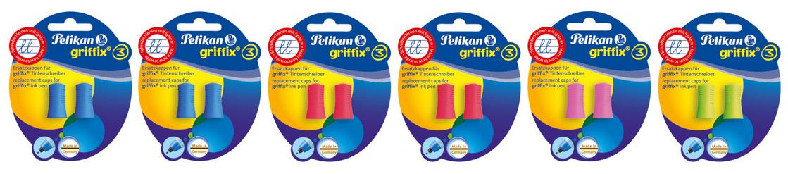 Pelikan Ersatzkappen für Tintenschreiber griffix sortiert