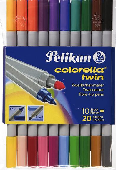 Pelikan Fasermaler Colorella Twin  10er-Etui