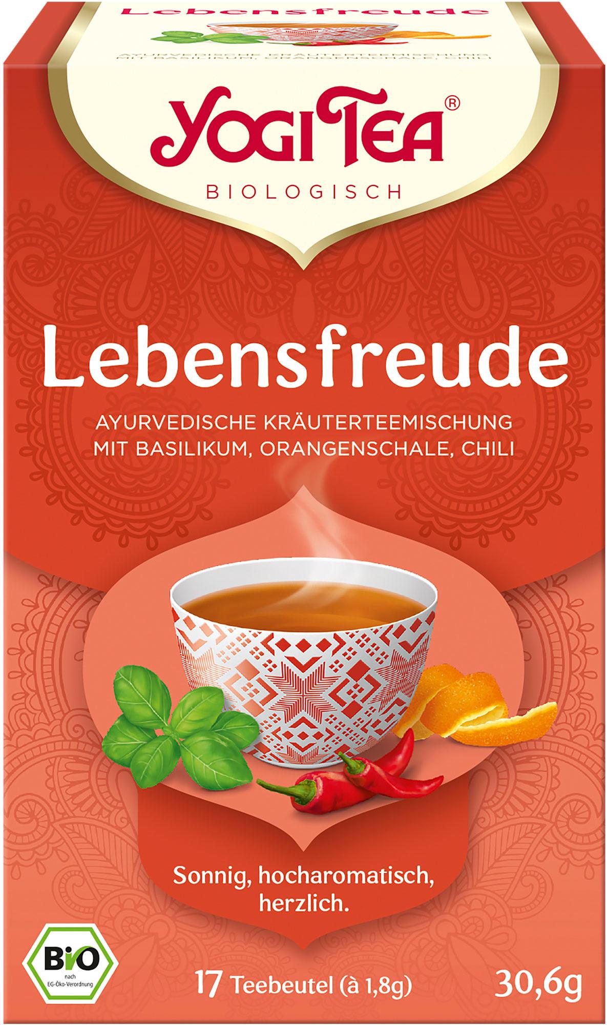 YOGI TEA Bio Kräuterteemischung Lebensfreude