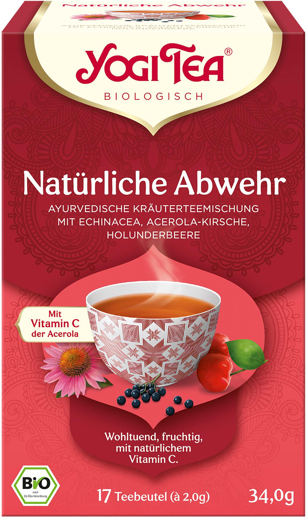 YOGI TEA Bio Kräuterteemischung Natürliche Abwehr