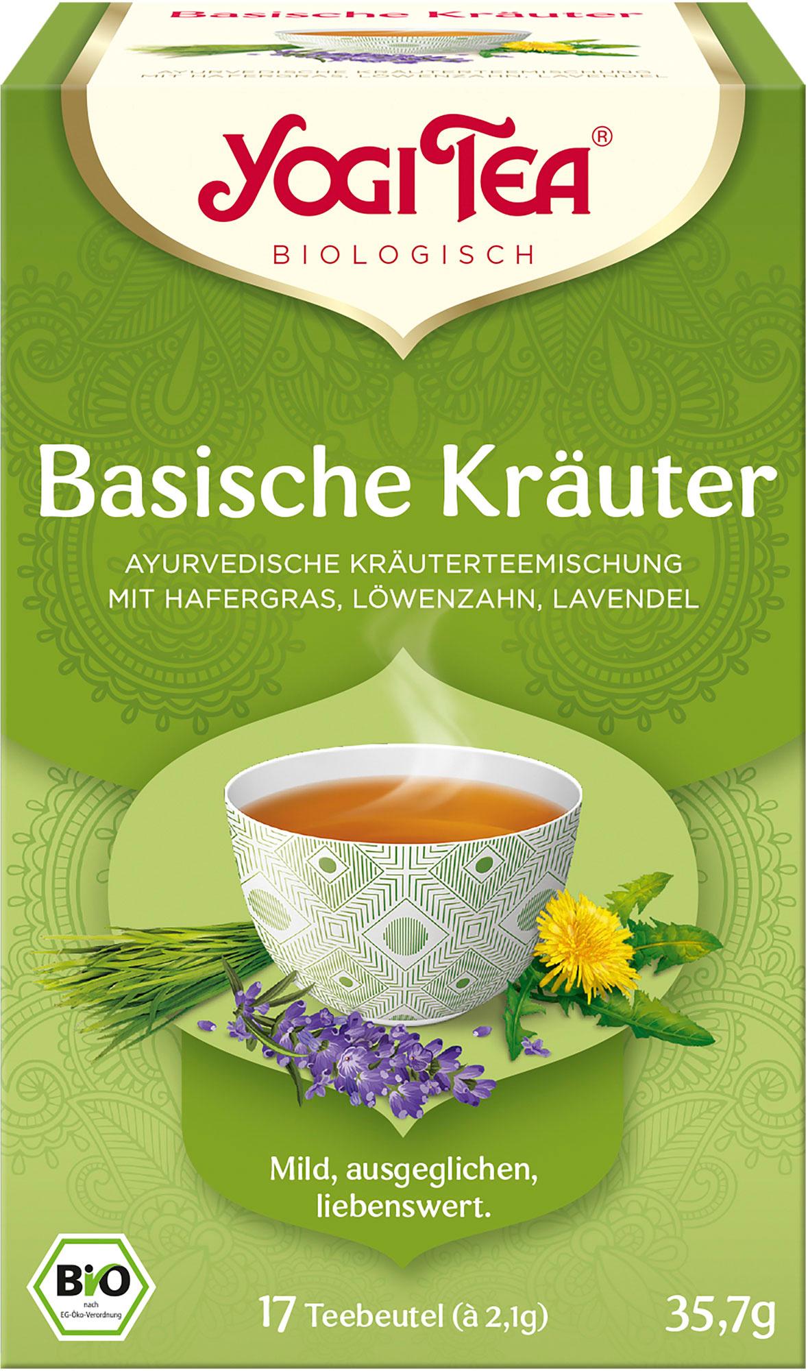 YOGI TEA Bio Kräuterteemischung Basische Kräuter