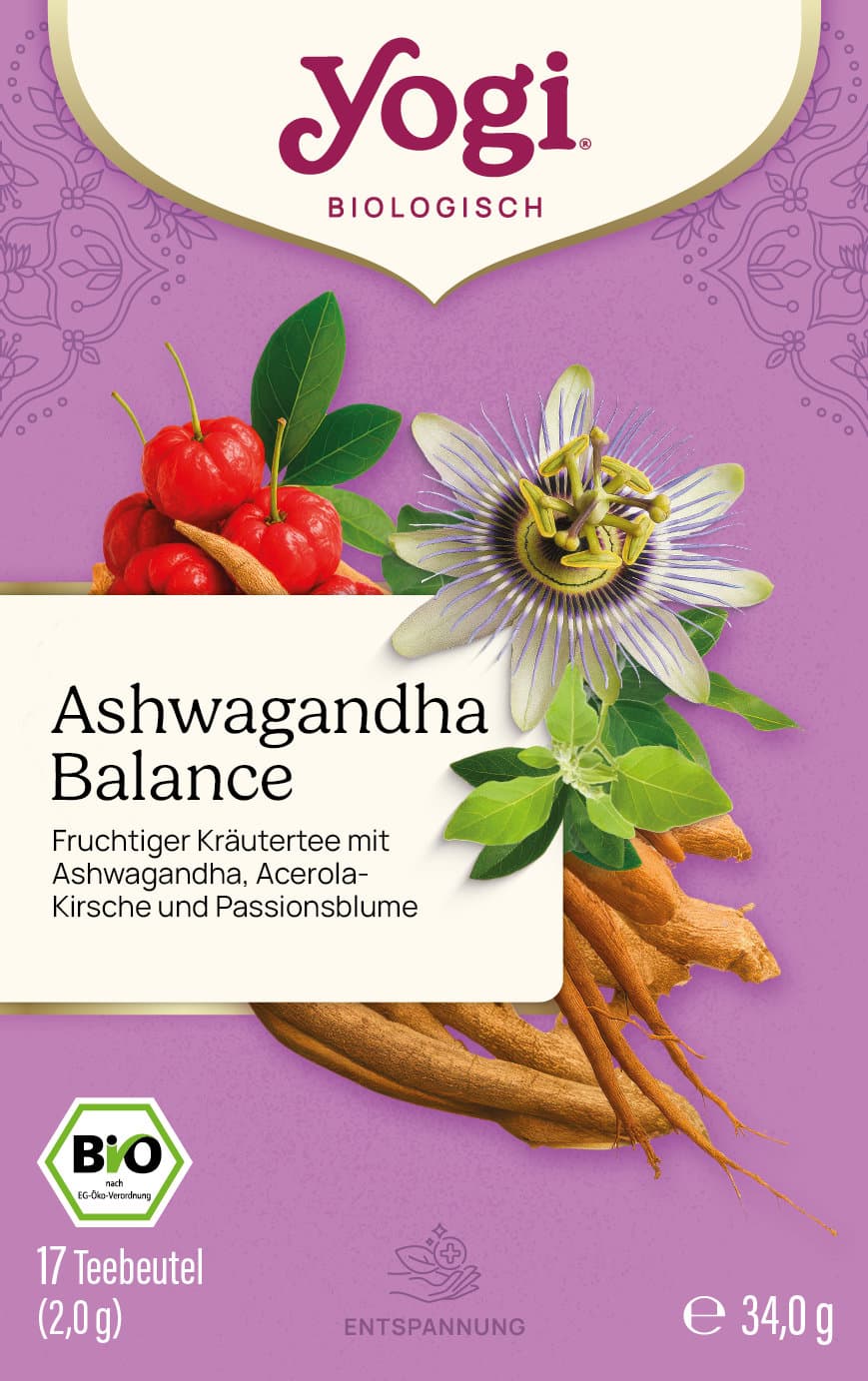 YOGI TEA Bio Kräuterteemischung Ashwagandha Balance