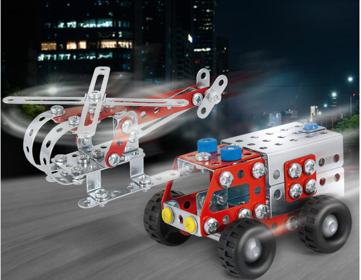 Produktbild eitech - 00080 Feuerwehr Set - Helikopter&Löschwagen 3 von 4
