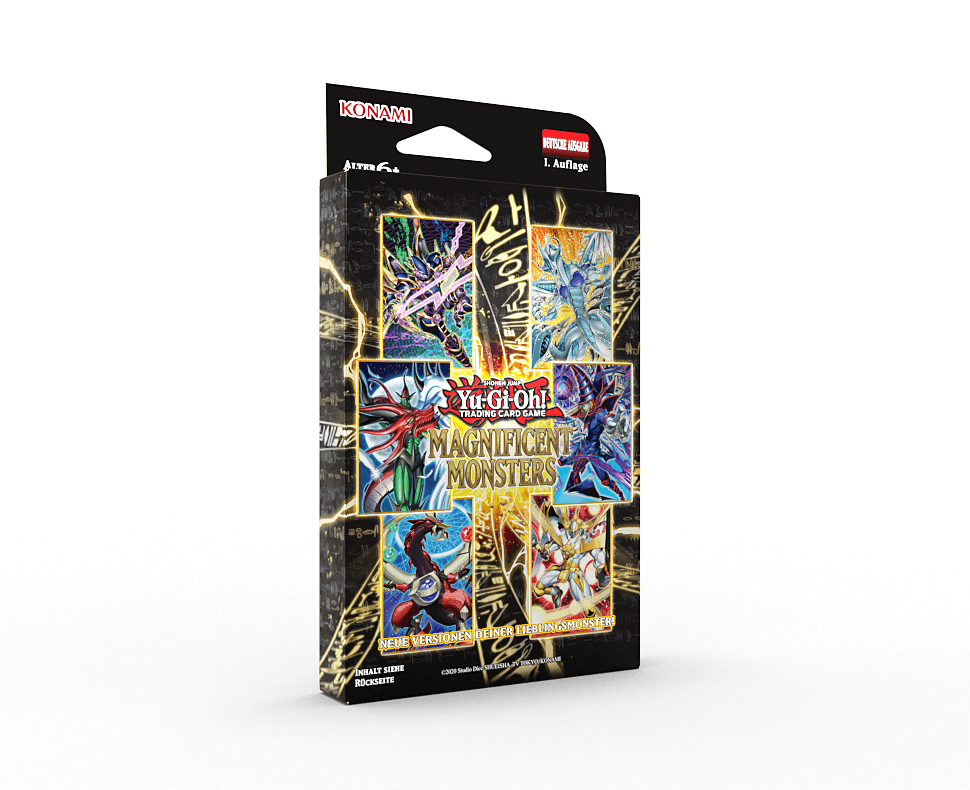 Yu-Gi-Oh! Sammelkartenspiel - Magnificent Monsters Box Deutsch – 3 Booster & 3 Secret Rare Karten