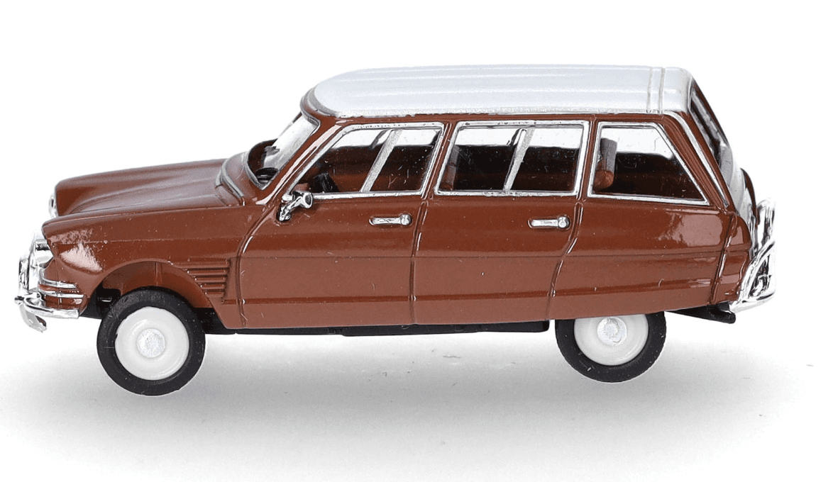 Produktbild Herpa 038959 1:87 Citroën AMI 6 Break, braun (Dach weiß) 4 von 4