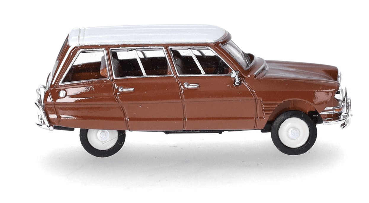 Produktbild Herpa 038959 1:87 Citroën AMI 6 Break, braun (Dach weiß) 3 von 4