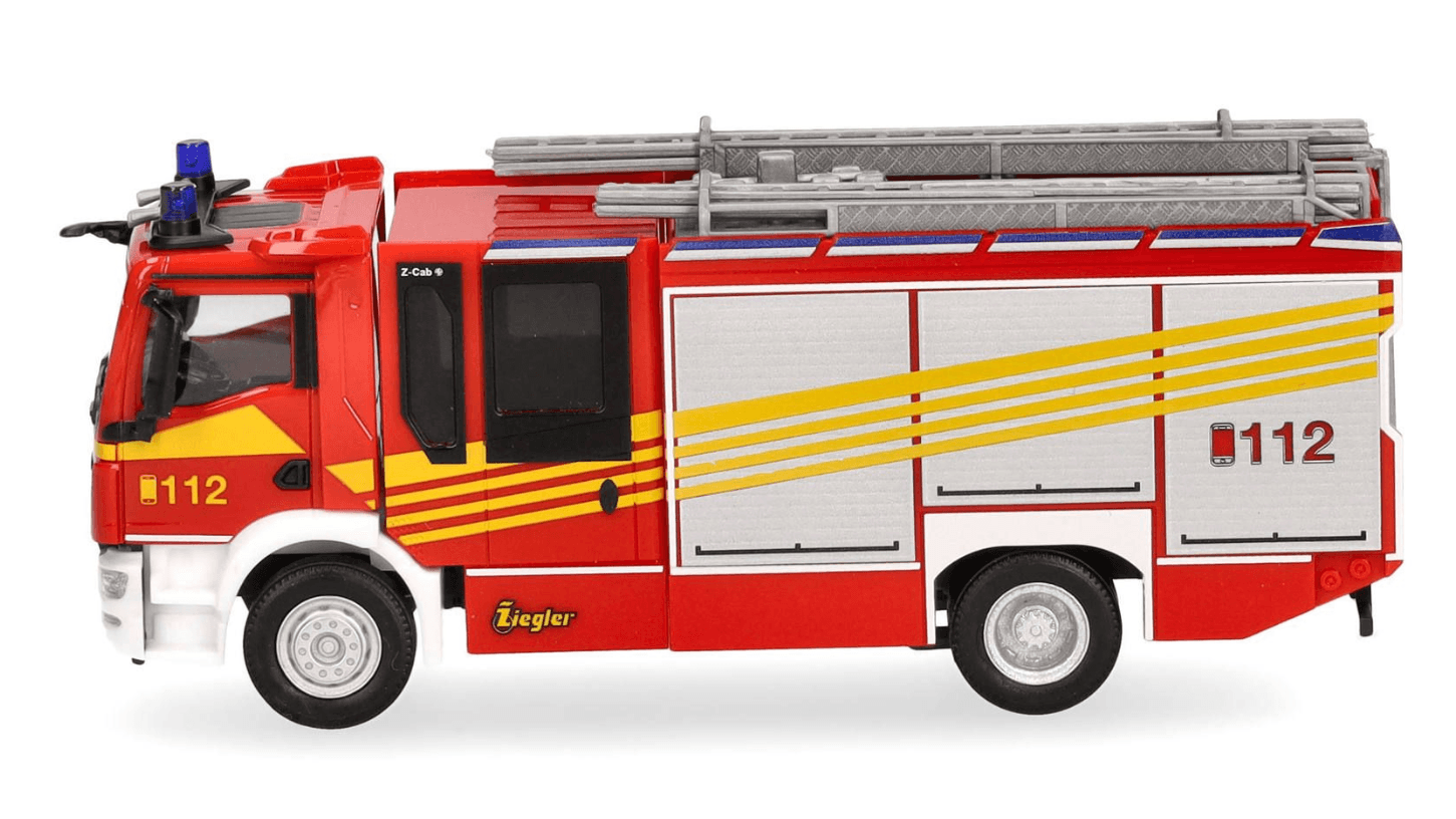 Produktbild Herpa 097086 1:87 MAN TGM CC Ziegler Z-Cab "Feuerwehr"  2 von 5