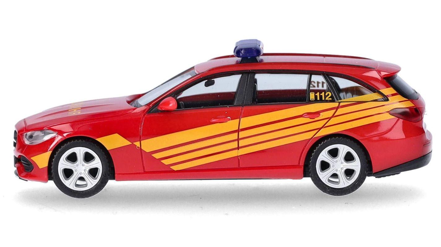 Produktbild Herpa 097833 1:87 Mercedes-Benz C-Klasse T-Modell Kommandowagen"Feuerwehr" 4 von 5
