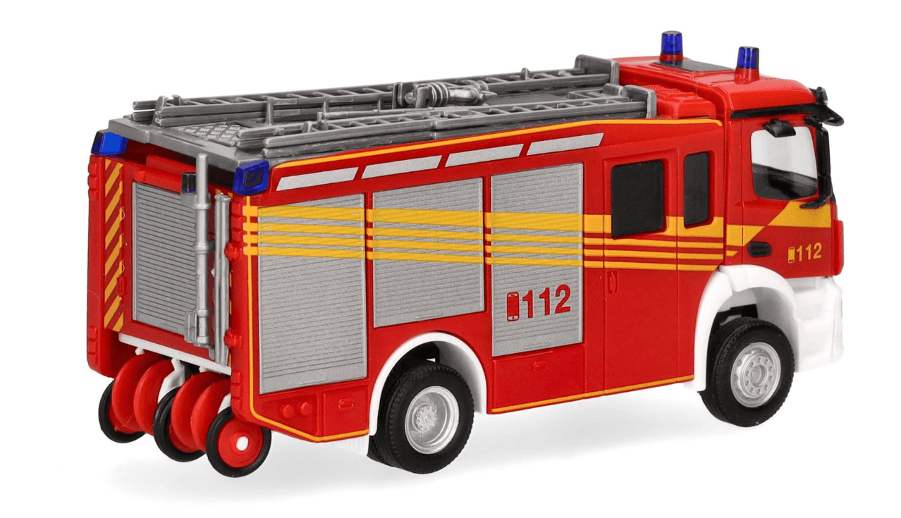 Produktbild Herpa 098168 1:87 Mercedes-Benz Actros S HLF 2000 "Feuerwehr" 5 von 5