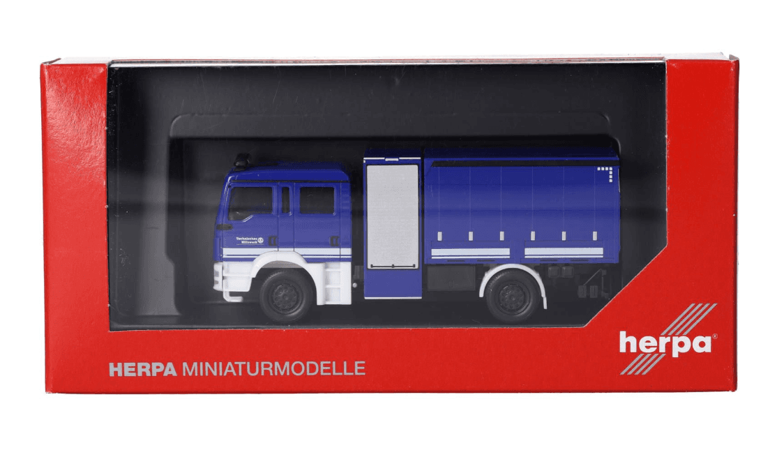 Produktbild Herpa 098175 1:87 MAN TGM Mehrzweckgerätefahrzeug Plane "THW" 2 von 5