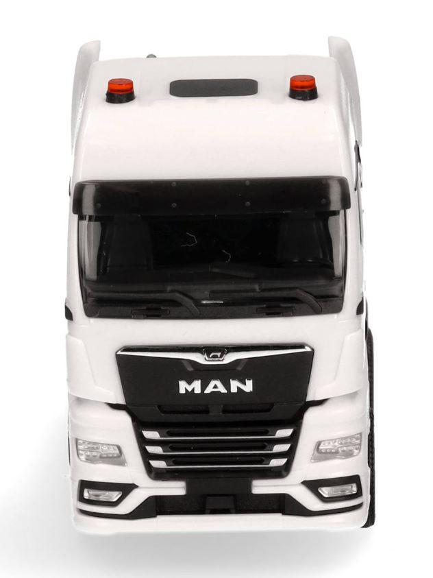 Produktbild Herpa 316958 1:87 MAN TGX GX Schwerlastzugmaschine 4-achs (luftgefedert, 8x4), weiß 3 von 5