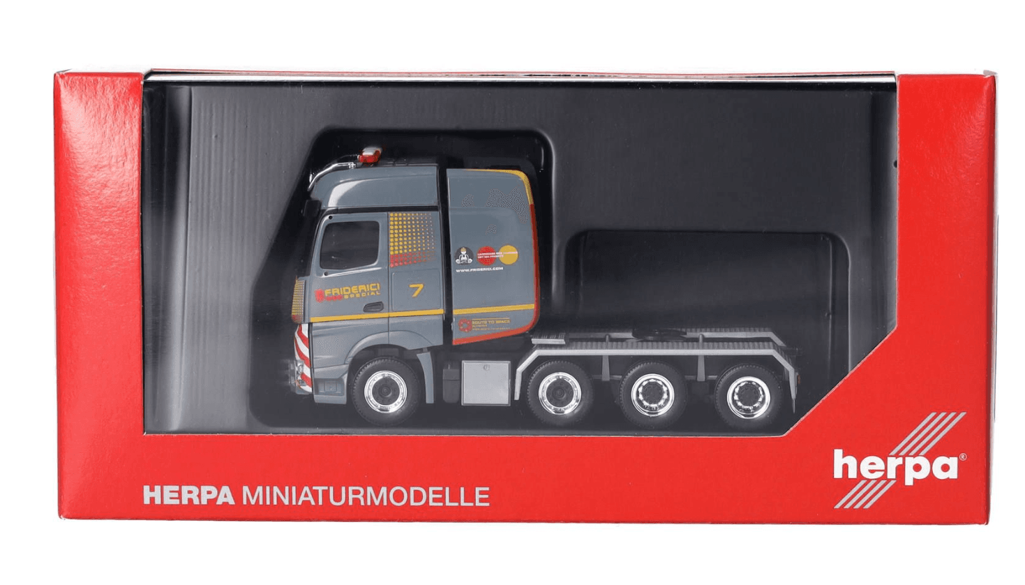Produktbild Herpa 317047 1:87 Mercedes-Benz Arocs Bigspace Schwerlast-Zugmaschine 4achs "Friderici" 2 von 5