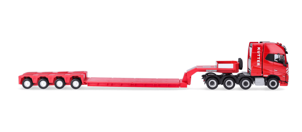 Produktbild Herpa 317962 1:87 Volvo FH 16 GL XL 2020 mit Nooteboom-Pendel-X-Auflieger, 4achs "Kutter" (Bayern/Memmingen) 3 von 4