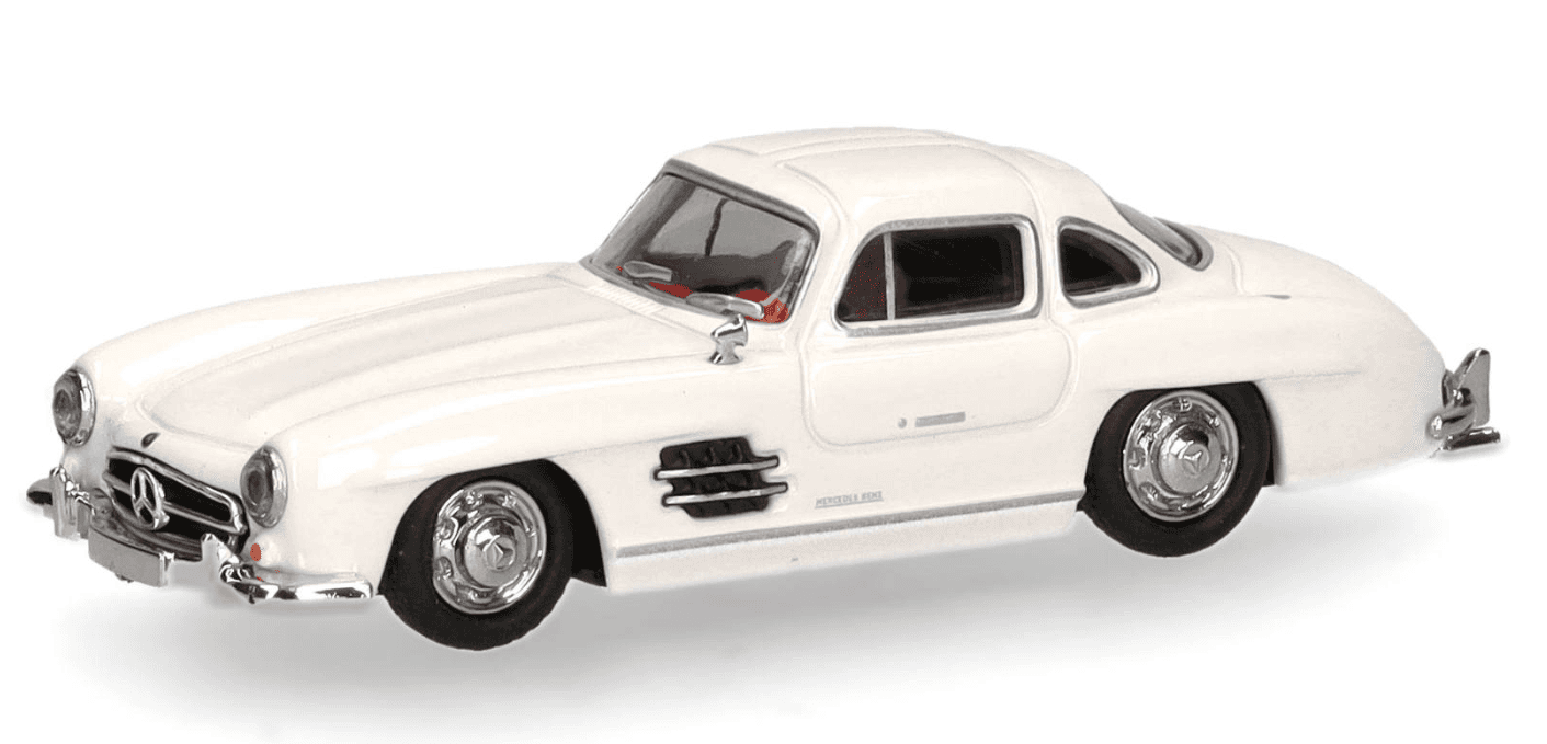 Herpa 421089-002 1:87 Mercedes-Benz 300 SL Flügeltürer, weiß