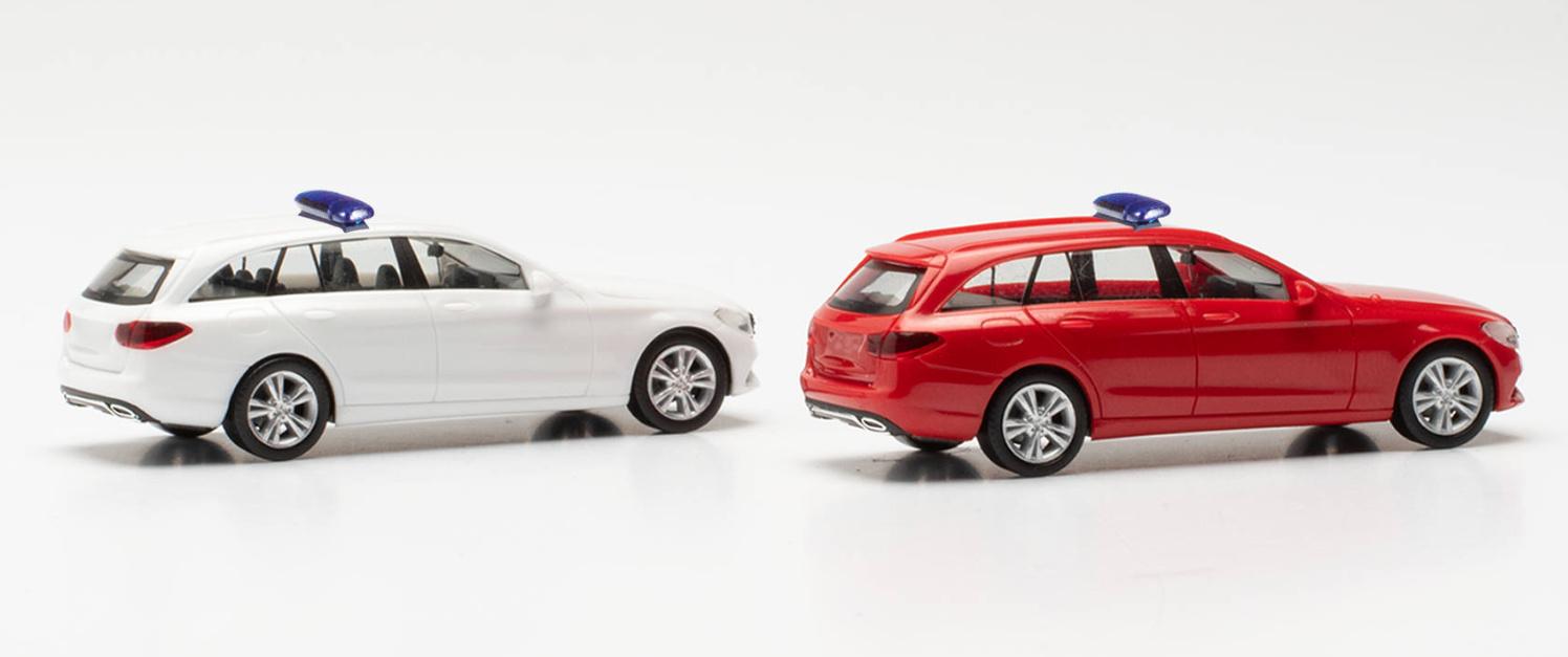 Produktbild Herpa 013284-003 1:87 Herpa MiniKit: Mercedes-Benz C-Klasse Kombi mit Warnbalken (2 Stück) 2 von 4