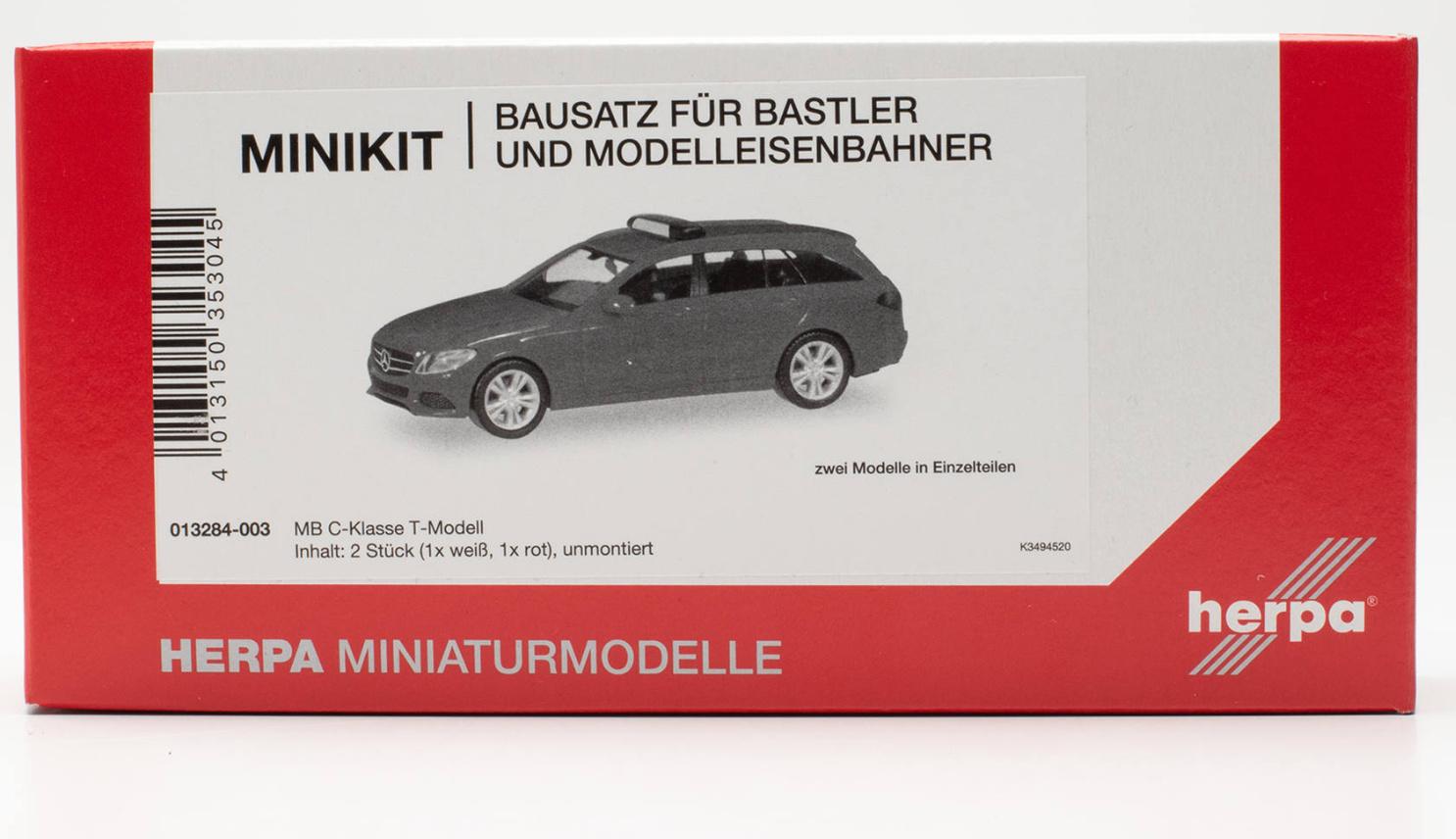 Produktbild Herpa 013284-003 1:87 Herpa MiniKit: Mercedes-Benz C-Klasse Kombi mit Warnbalken (2 Stück) 4 von 4