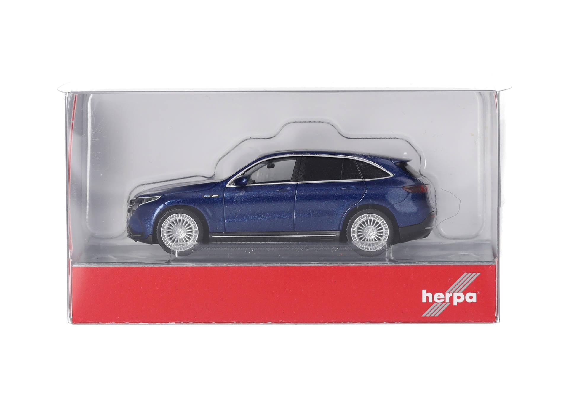 Produktbild Herpa 023733-004 1:87 Mercedes-Benz EQ EQC, brillantblaumetallic 2 von 5