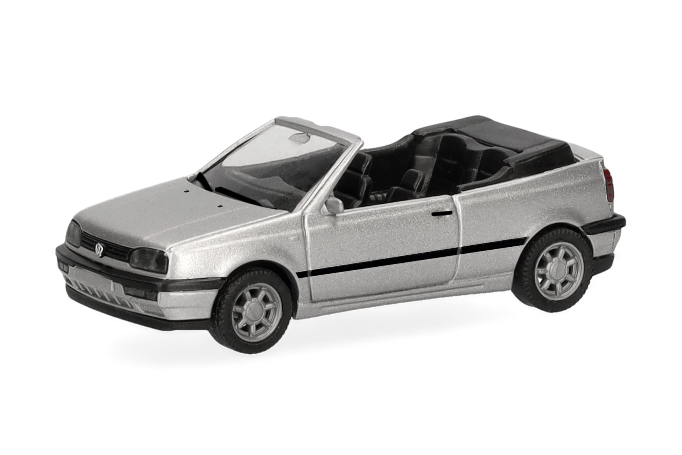 Herpa Volkswagen VW Golf III Cabrio titansilbermetallic 1:87 Modellauto