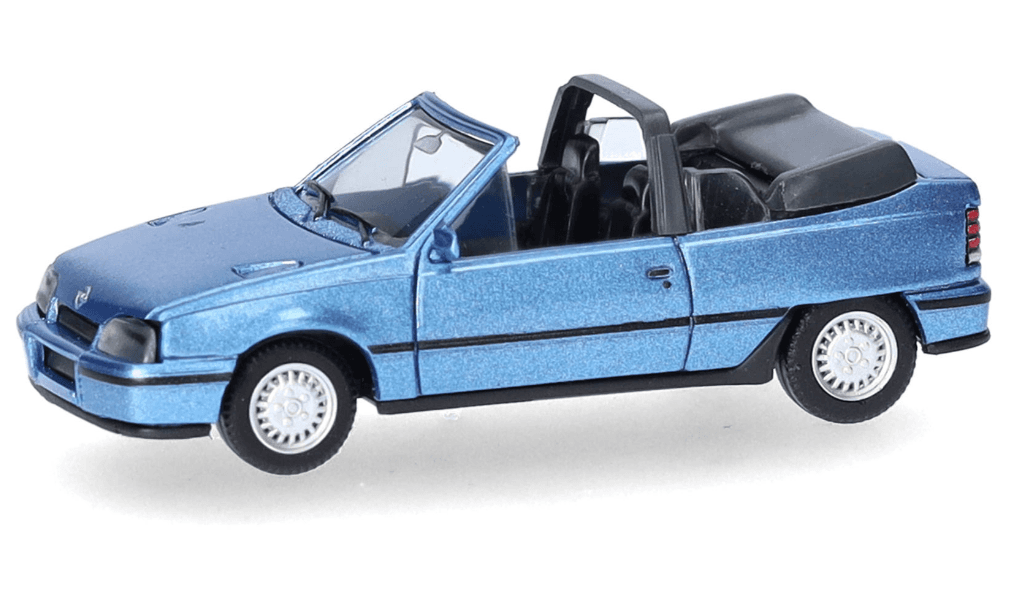 Herpa 430920 1:87 Opel Kadett E Gsi Cabrio, laserblaumetallic