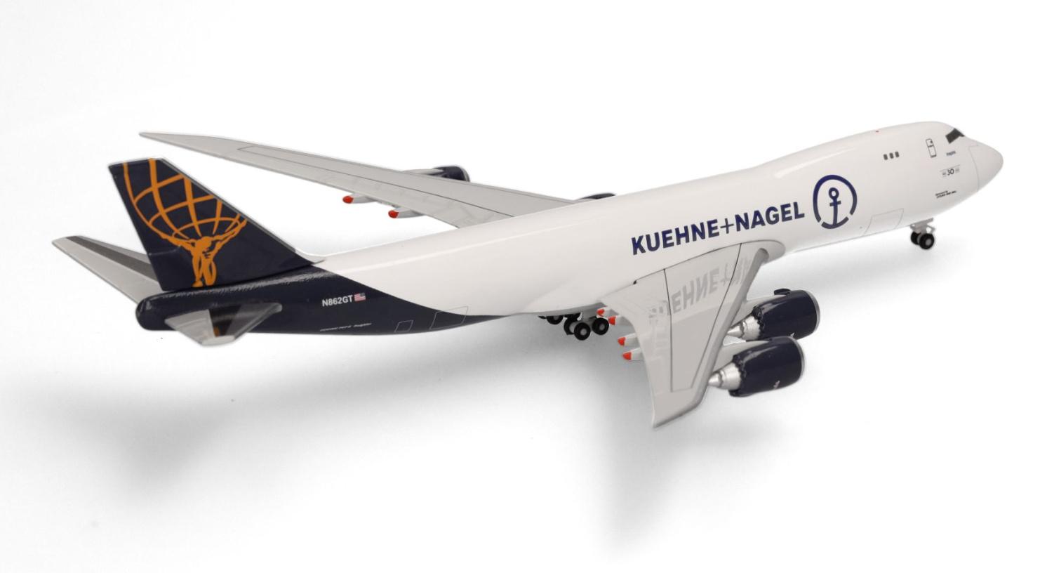 Produktbild Herpa WINGS 537506 1:500 Kuehne+Nagel (Atlas Air) Boeing 747-8F – N862GT “Inspire” 5 von 5