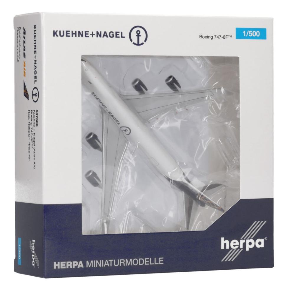 Produktbild Herpa WINGS 537506 1:500 Kuehne+Nagel (Atlas Air) Boeing 747-8F – N862GT “Inspire” 2 von 5