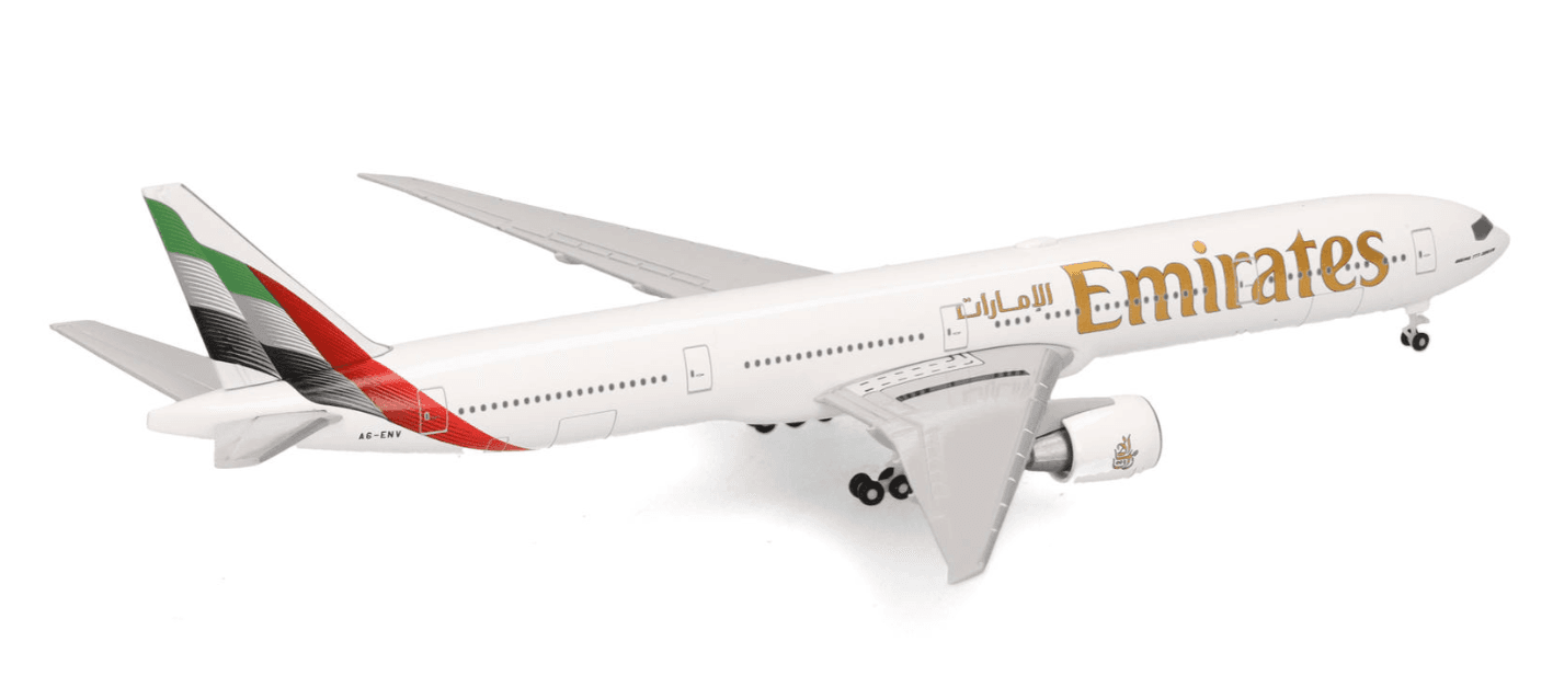 Produktbild Herpa 537674 1:200 Emirates Boeing 777-300ER - new 2023 colors – A6-ENV 3 von 4