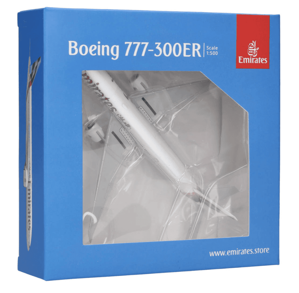 Produktbild Herpa 537674 1:200 Emirates Boeing 777-300ER - new 2023 colors – A6-ENV 2 von 4