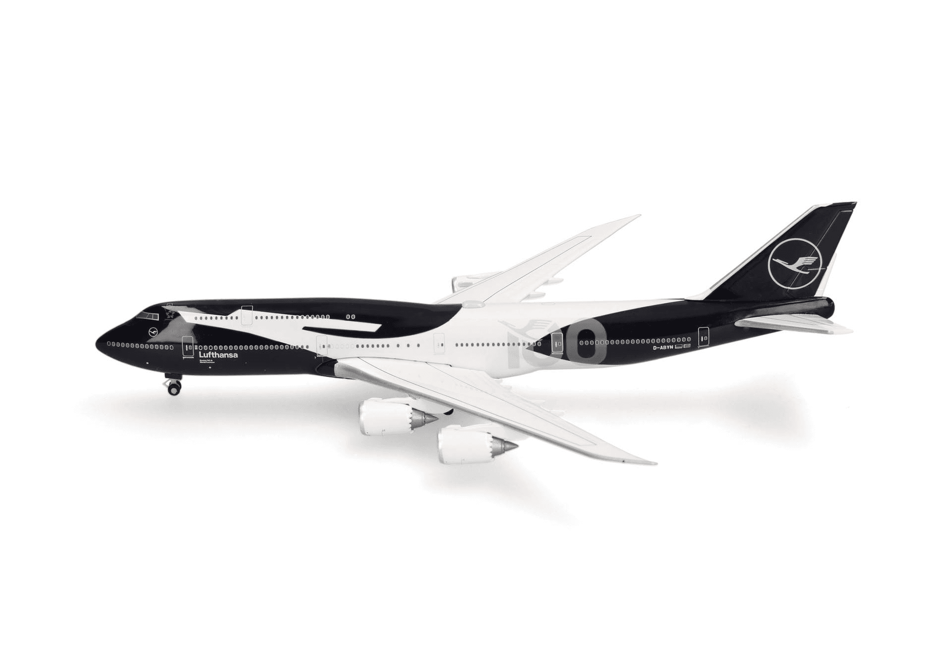 Herpa Wings Lufthansa Boeing 747-8 Intercontinental 100 Jahre D-ABYN 1:500