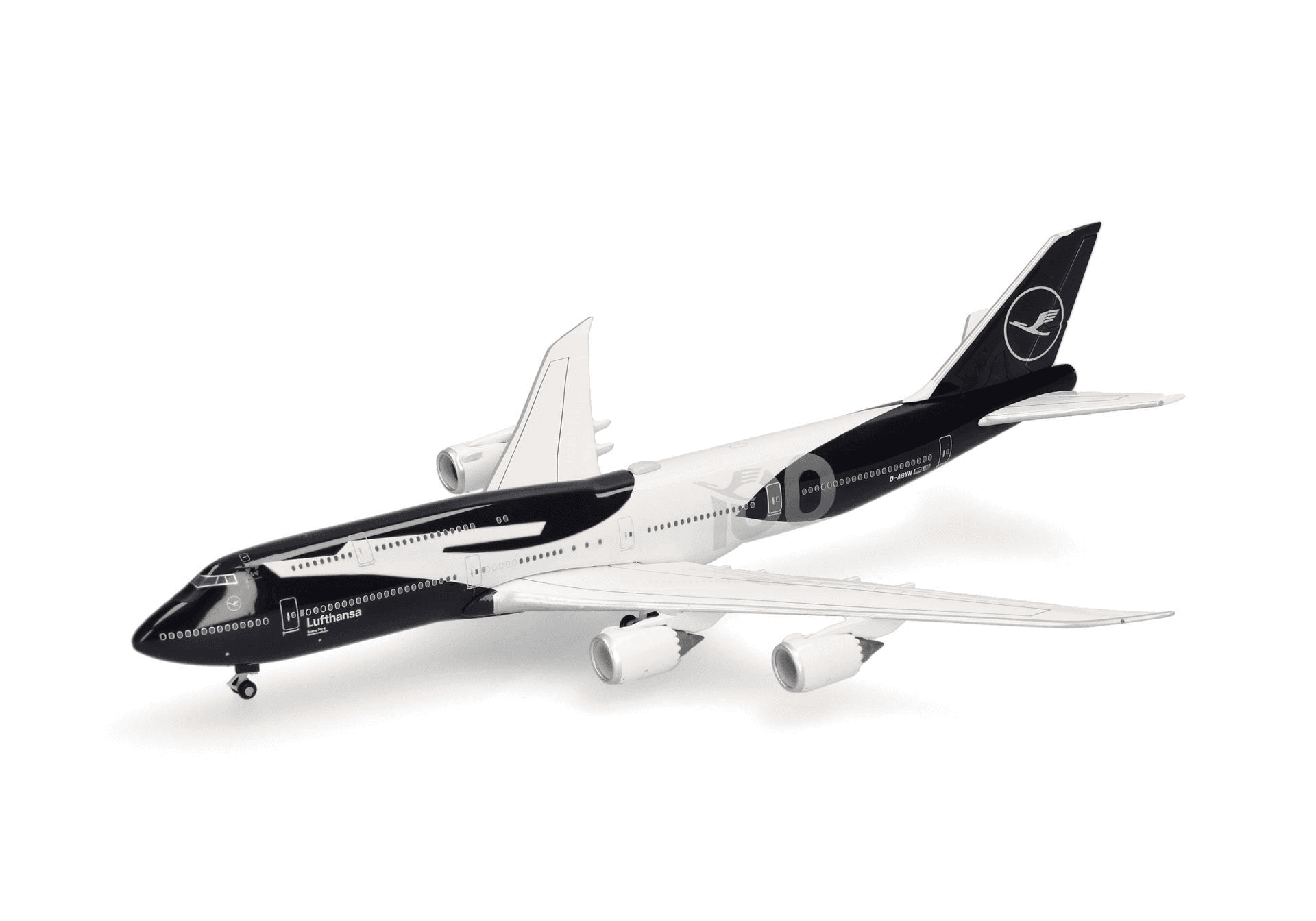 Herpa Wings Lufthansa Boeing 747-8 Intercontinental 100 Jahre D-ABYN 1:500