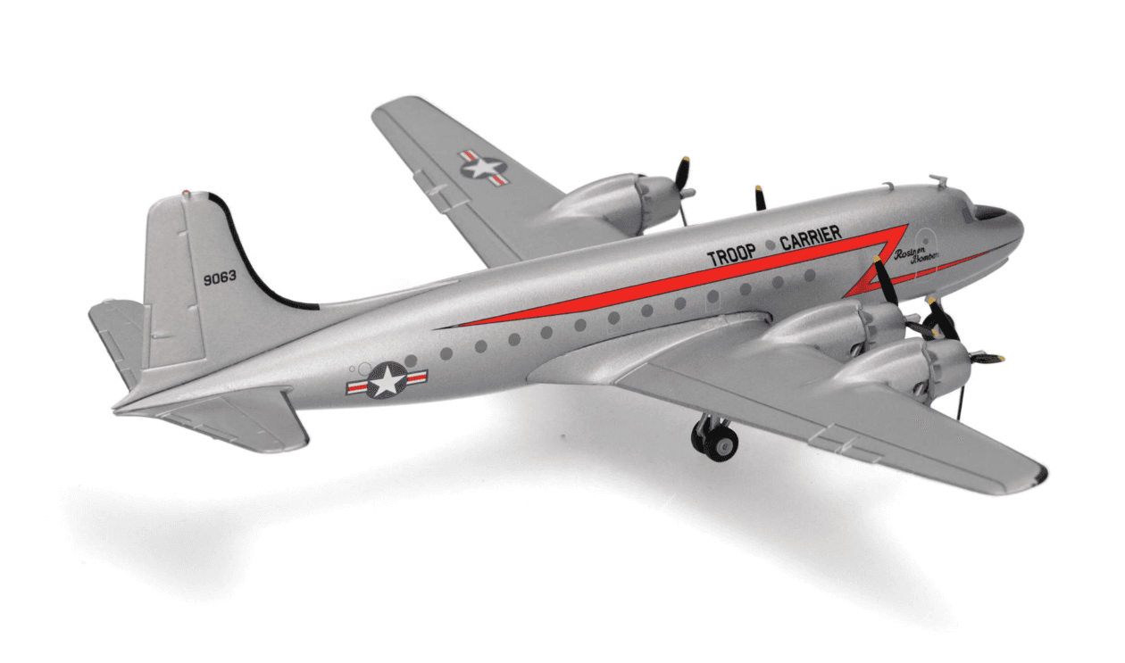 Produktbild Herpa 573177 1:200 U.S. Air Force Douglas C-54 Skymaster “Rosinenbomber” – 44-9063 3 von 4