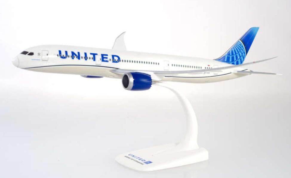 Herpa 612548 Snap-Fit - 1:200 United Airlines Boeing 787-9 Dreamliner - new colors