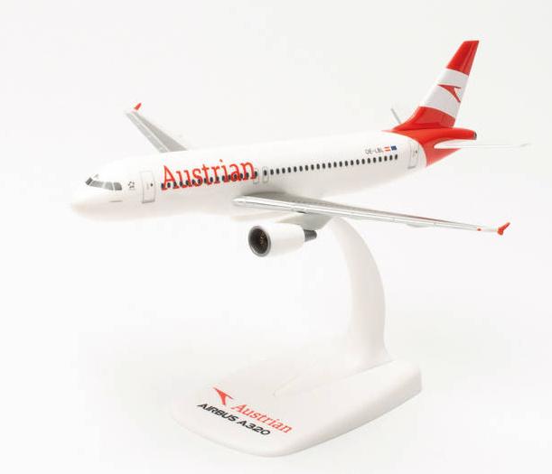Herpa 613620 - AUSTRIAN AIRLINES AIRBUS A320 – OE-LBL “AUSSEERLAND”