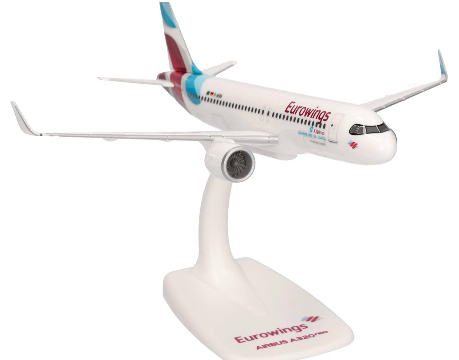 Produktbild Herpa SNAPFIT 613910 Eurowings Airbus A320neo - D-AENA 5 von 5
