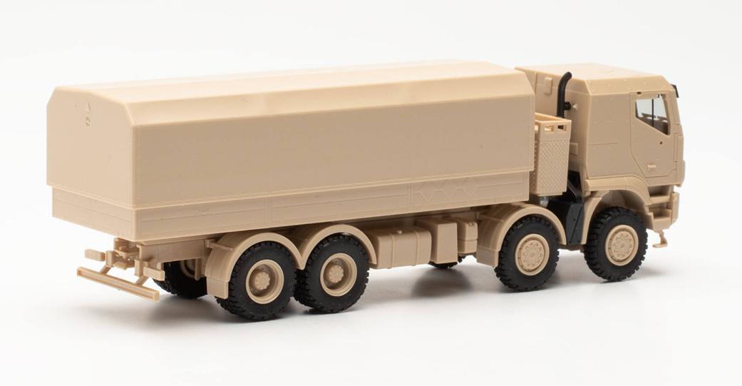 Produktbild Herpa 746984 Iveco Trakker 8x8 geschützt Pritschen-LKW sandbeige 3 von 4