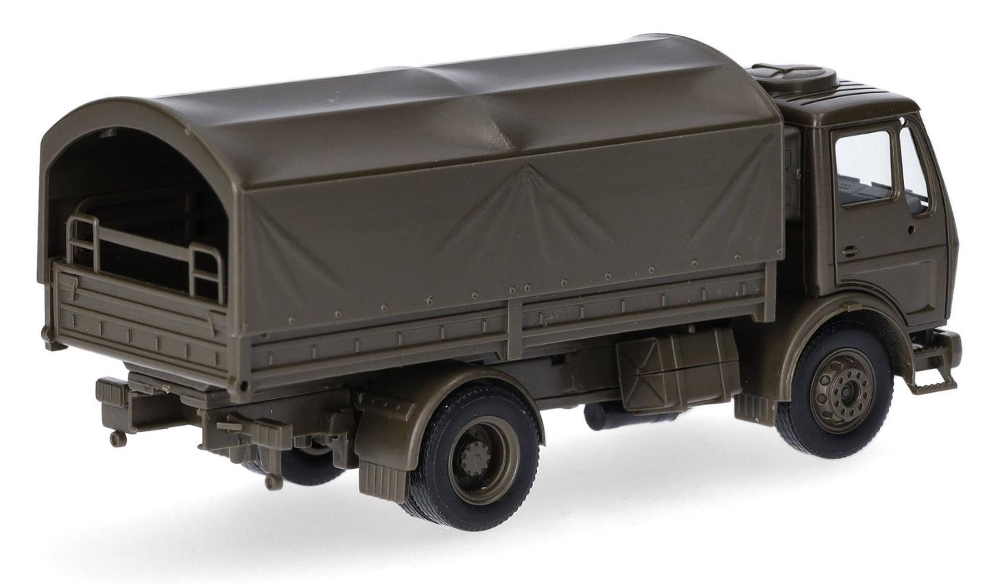 Produktbild Herpa TANKS 747073 1:87 Mercedes-Benz NG LKW 5t Pritschen-LKW mit Rundplane 2achs"Bundeswehr" 3 von 5