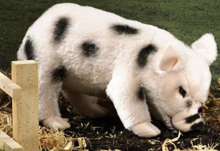 Kösen - Micro Pig Mohair, rosa/schwarz