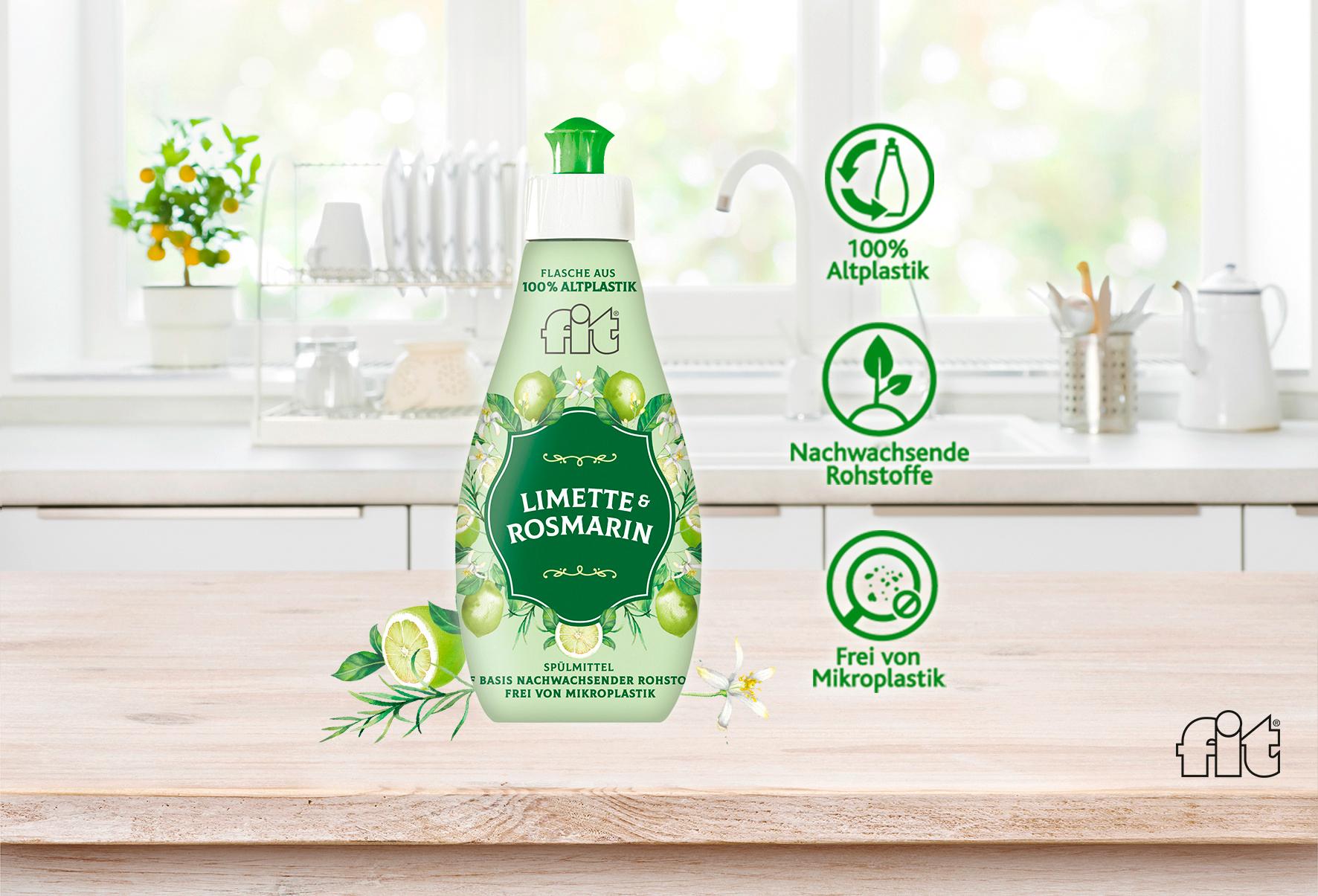 Produktbild fit  Limette&Rosmarin Handspülmittel 3 von 3