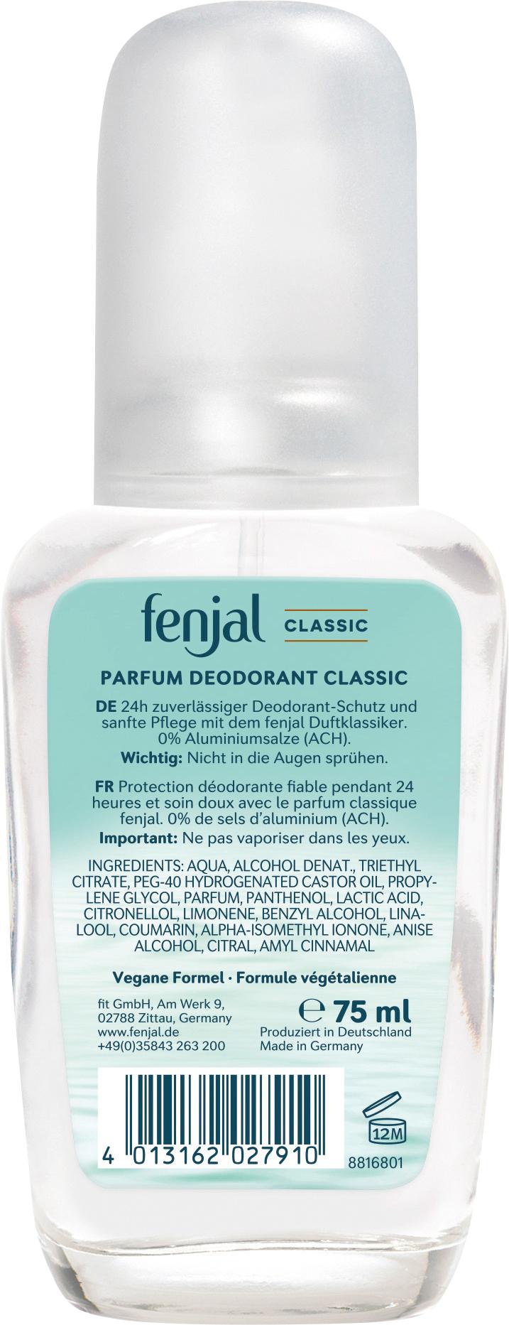 Produktbild fenjal Deodorant Classic Pumpspray 2 von 2
