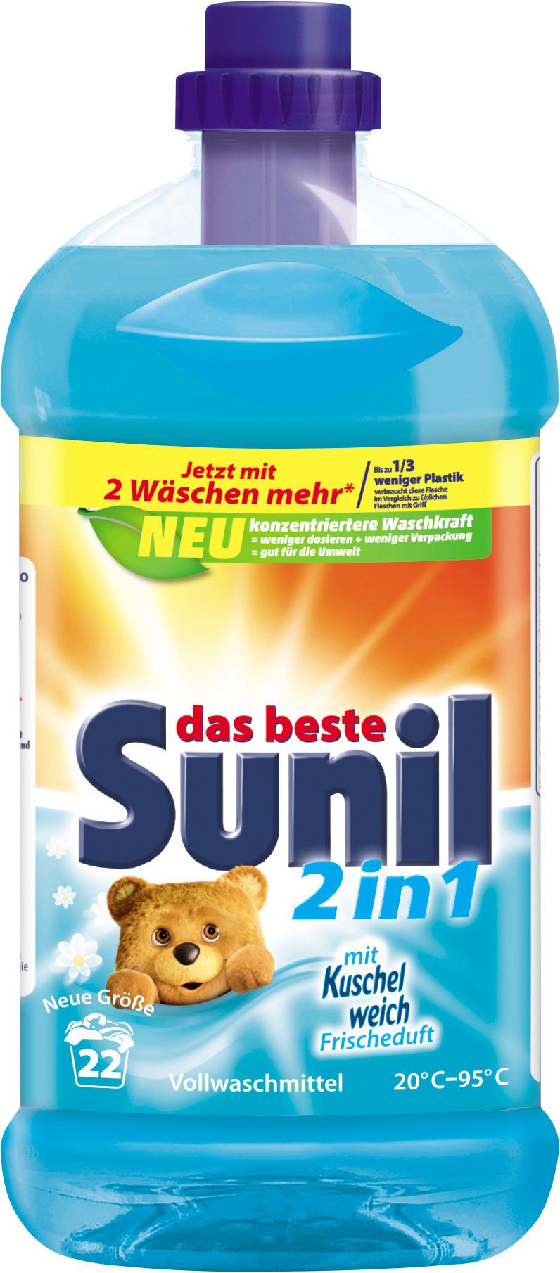 Sunil Vollwaschmittel 2IN1 flüssig 22WL