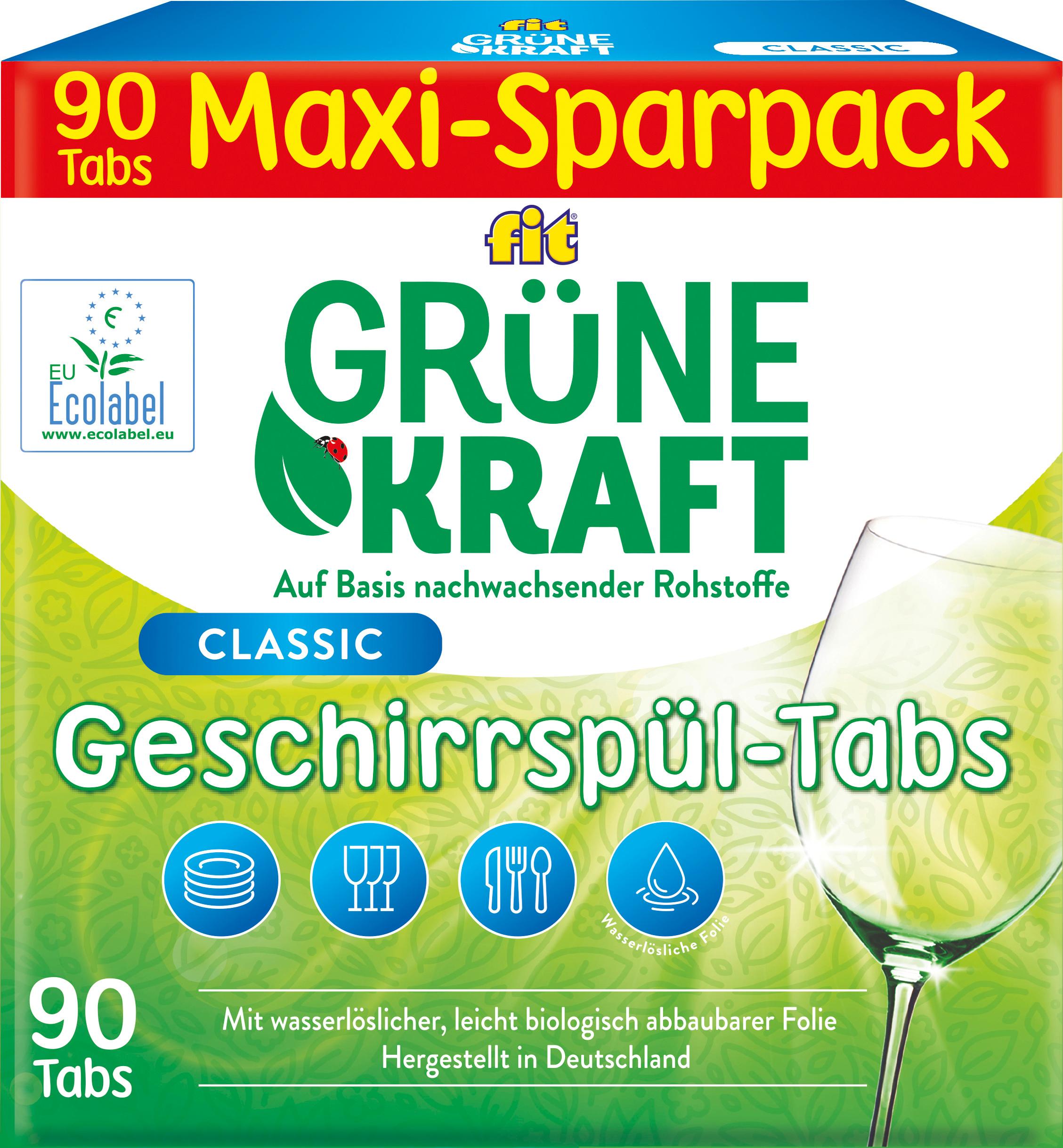 fit Grüne Kraft Spülmaschinentabs Classic Tabs Maxi-Pack