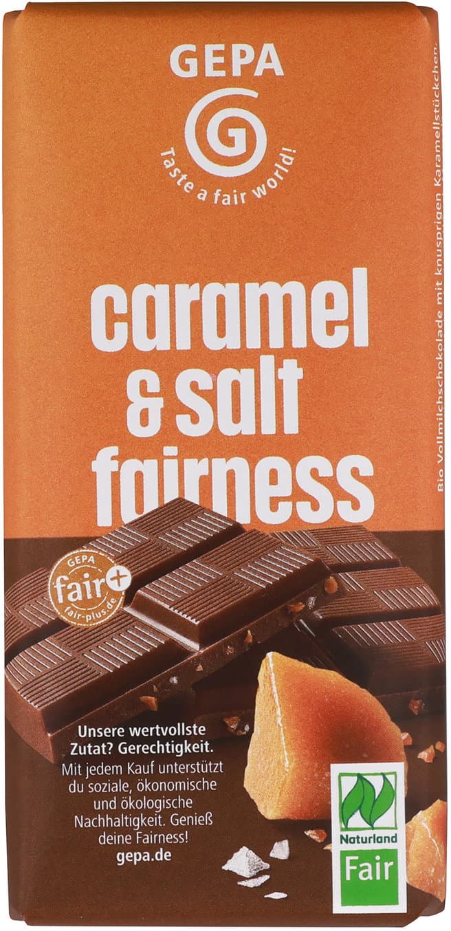 GEPA Bio Schokolade Caramelt & Salt Fairness